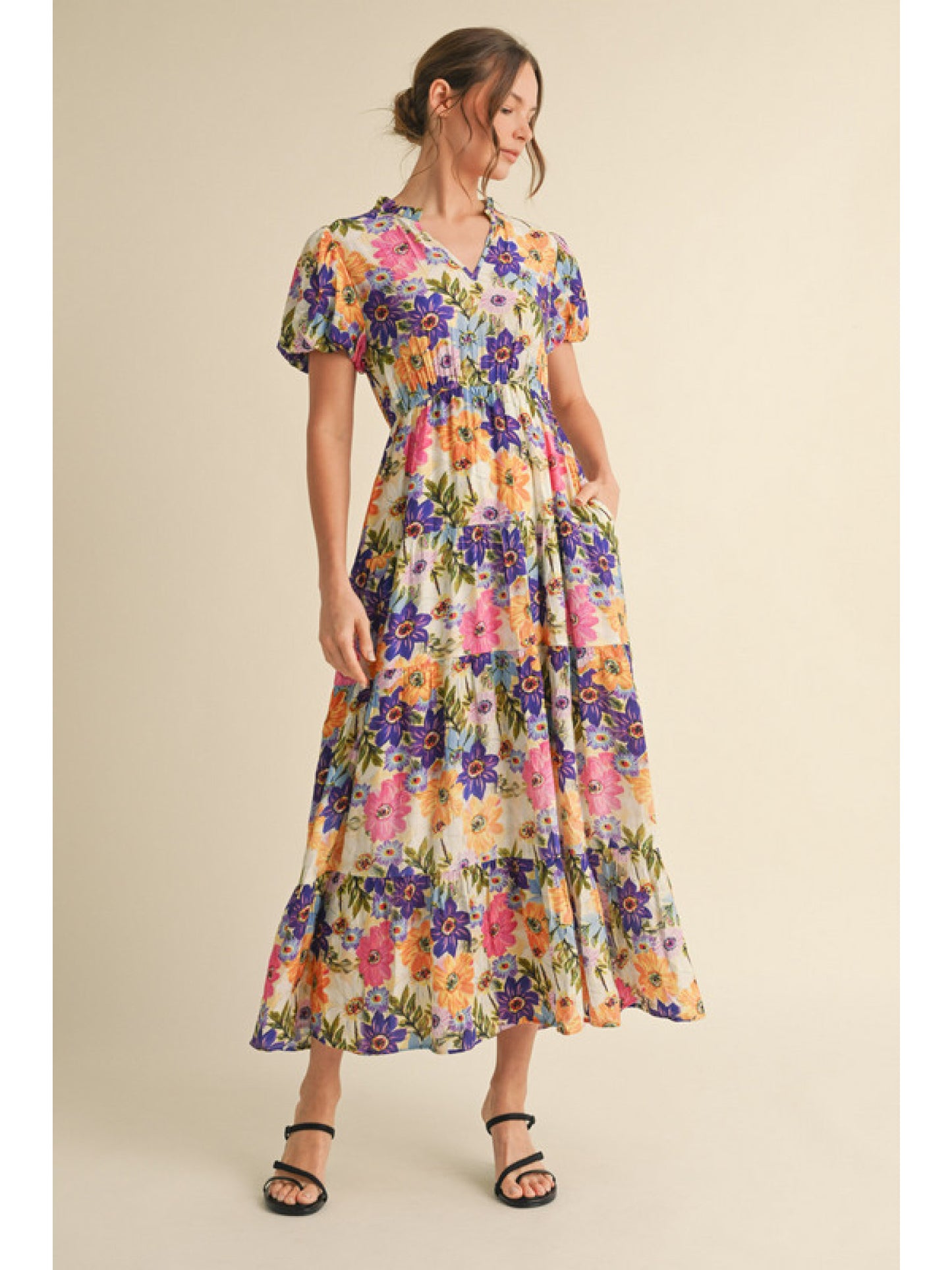 Sunset Meadow Maxi Dress