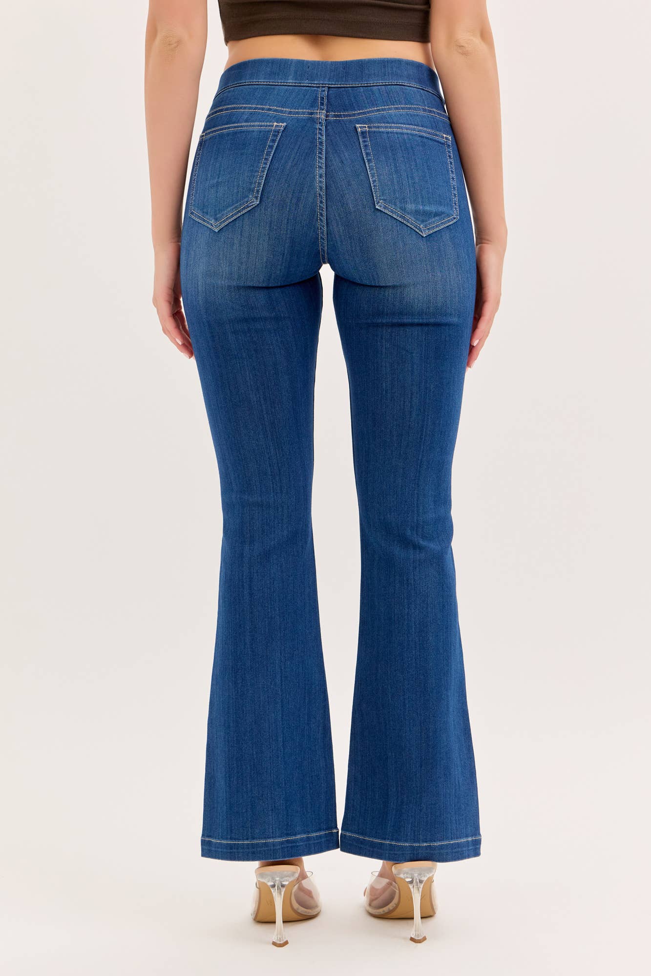 Cello Dark Petite Flare Jegging