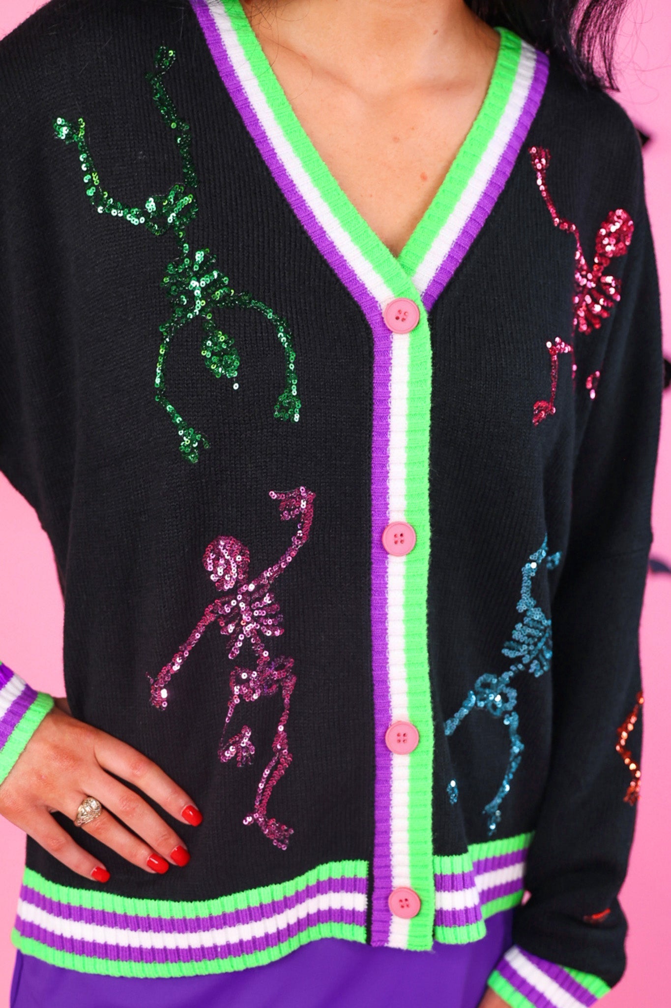 PREORDER- Party Skeletons Cardigan