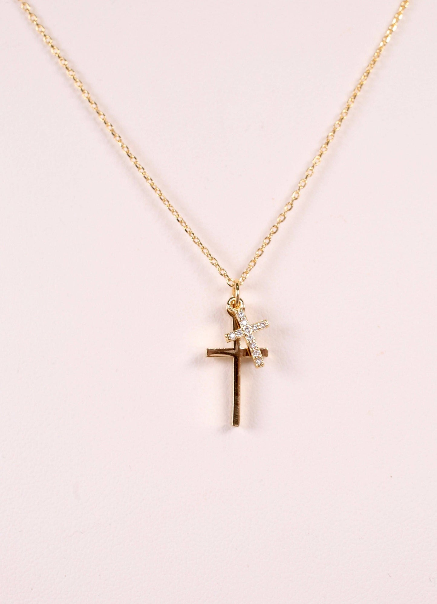 Gold Crosses Necklace