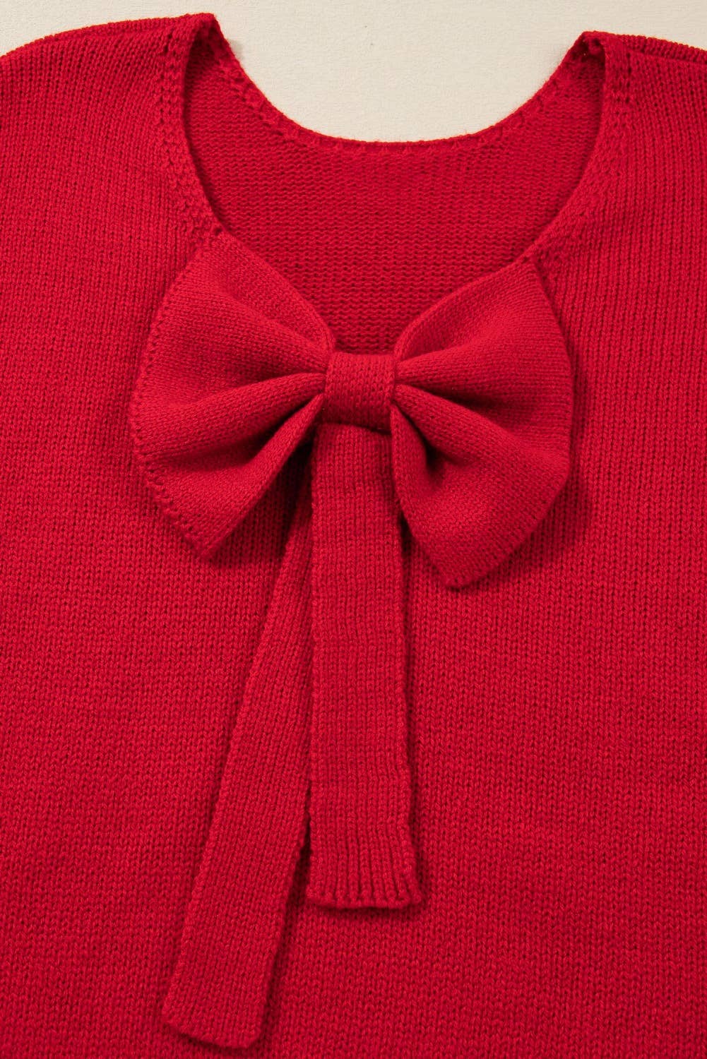 Be Mine Bow Back Sweater