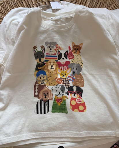 Dog Gameday Collage Crop Tee
