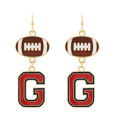 GAMEDAY Football G Earrings