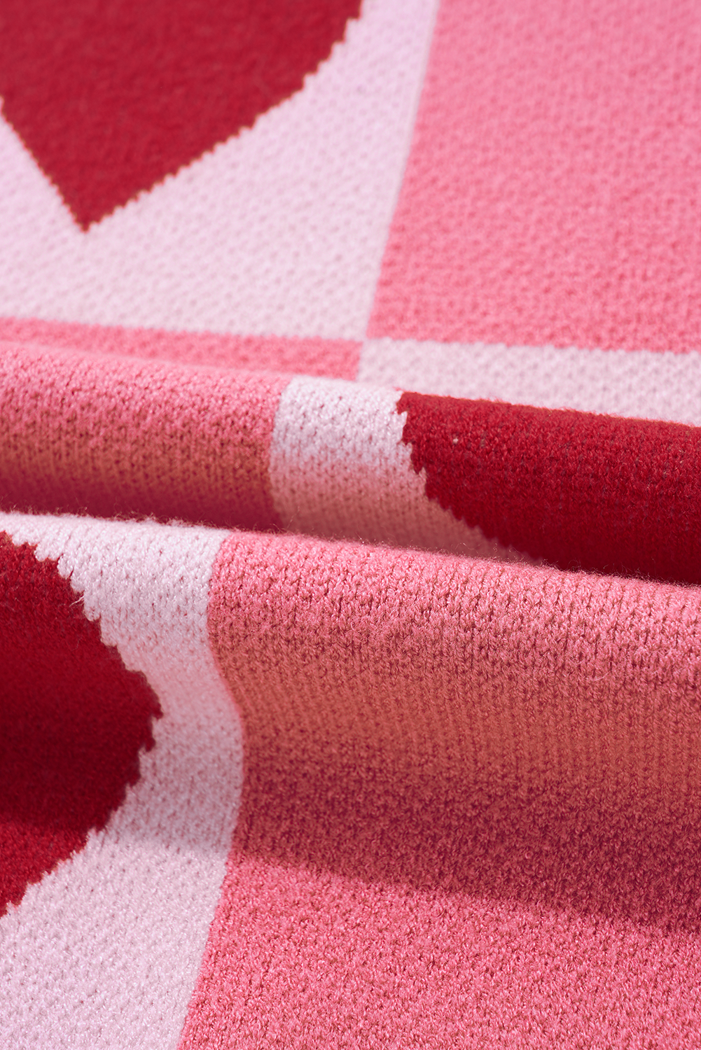Heart Checkered Valentine Sweater 1X