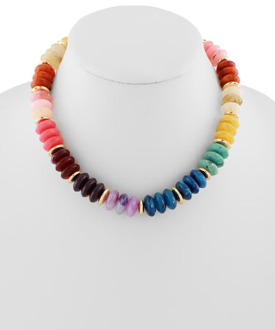 Chasing Rainbows Beaded Necklace
