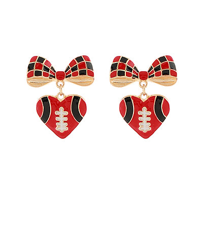 🏈 Touchdown Sweetheart Earrings