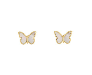 MOP Butterfly Stud Earrings