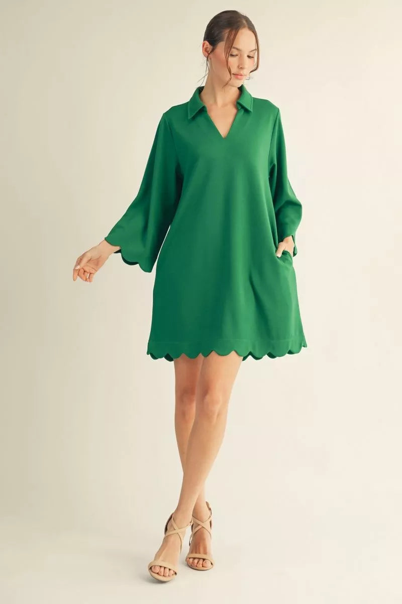 Fairway Favorite Scallop Dress