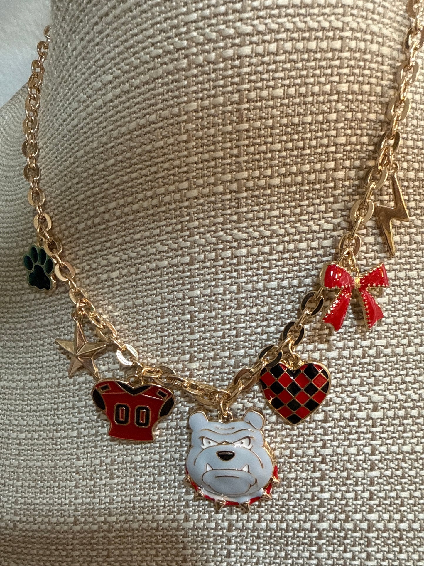 Go Dawgs Charm Necklace