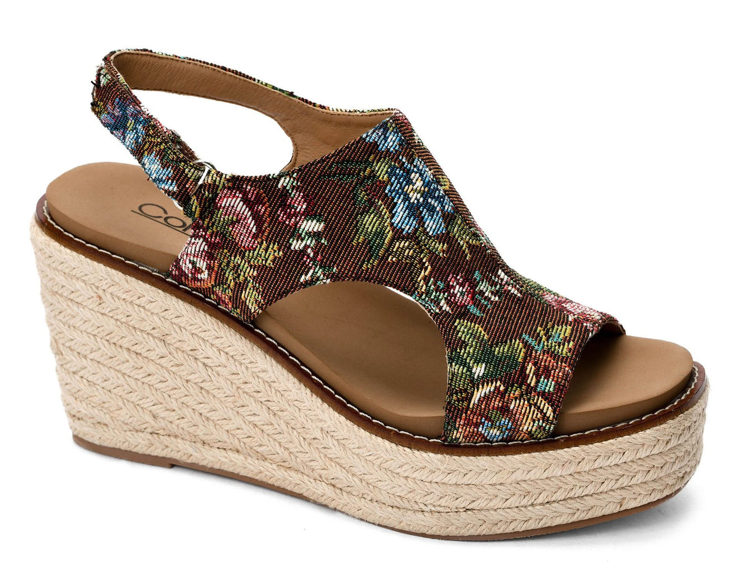 Rust Brocade Floral Corkys