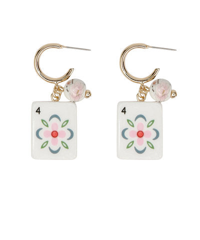 Pink Petals & Tiles Mahjong Hoops