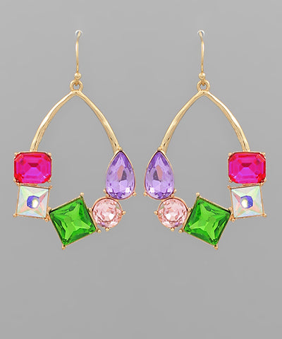 Jewel Teardrop Earrings