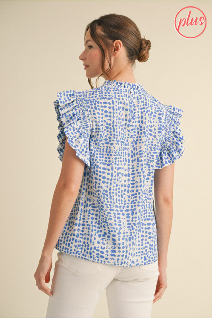 Coastal Breeze Ruffle Top
