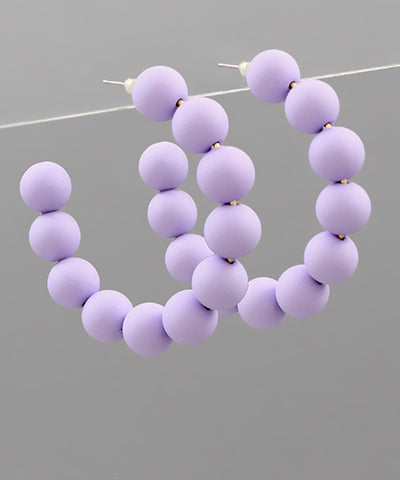 Lavender Ball Hoops