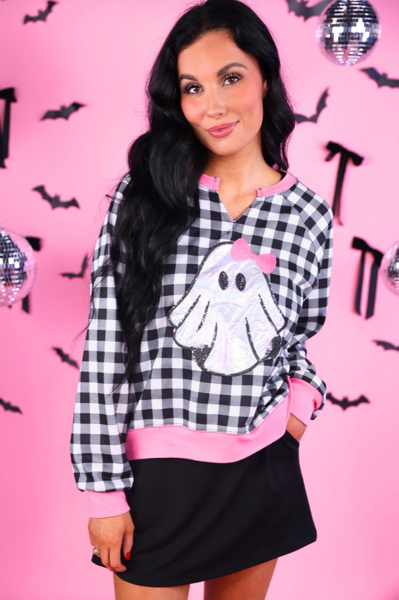 PREORDER- Foil GiGi Gingham Pullover
