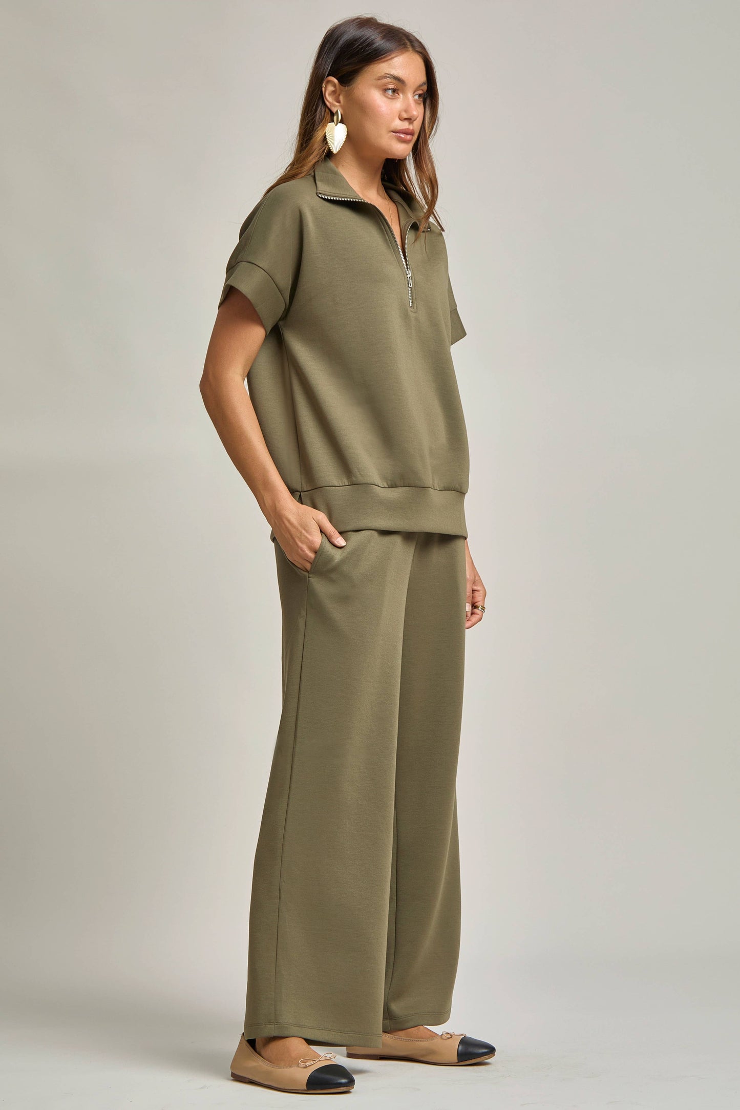 Olive Travel Set Short Sleeve