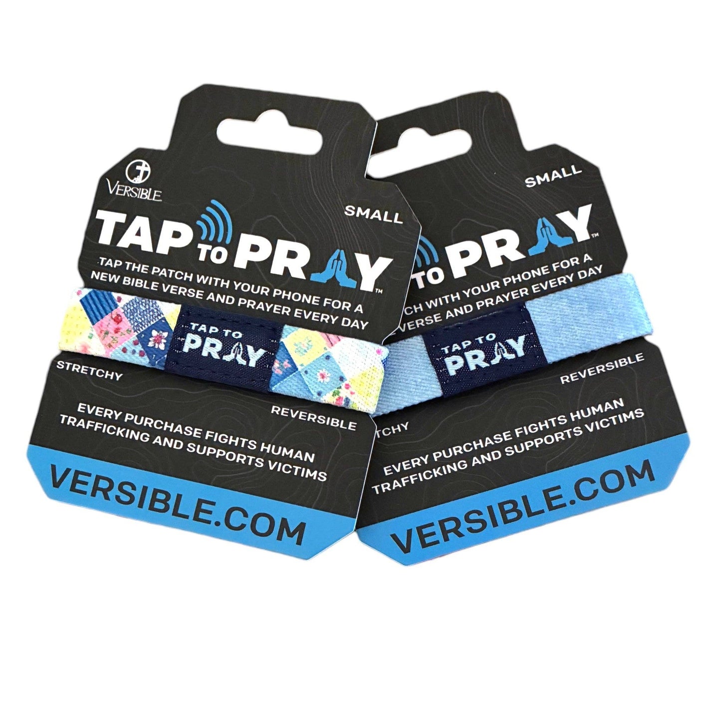 Tap To Pray® Wristband – Patchwork - Love Like Jesus: Medium