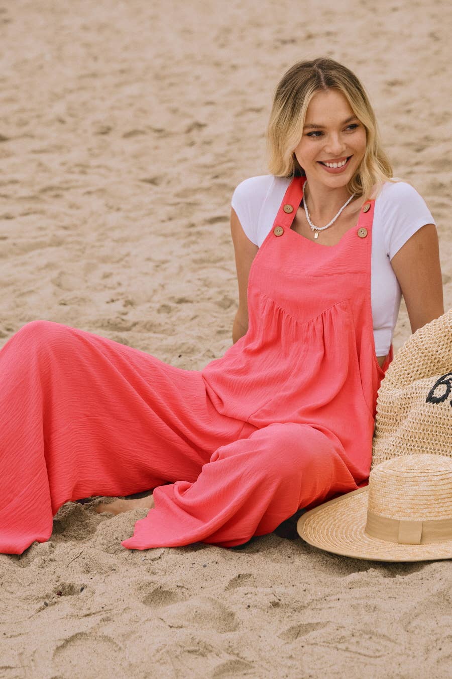 Sunset Coral Jumpsuit