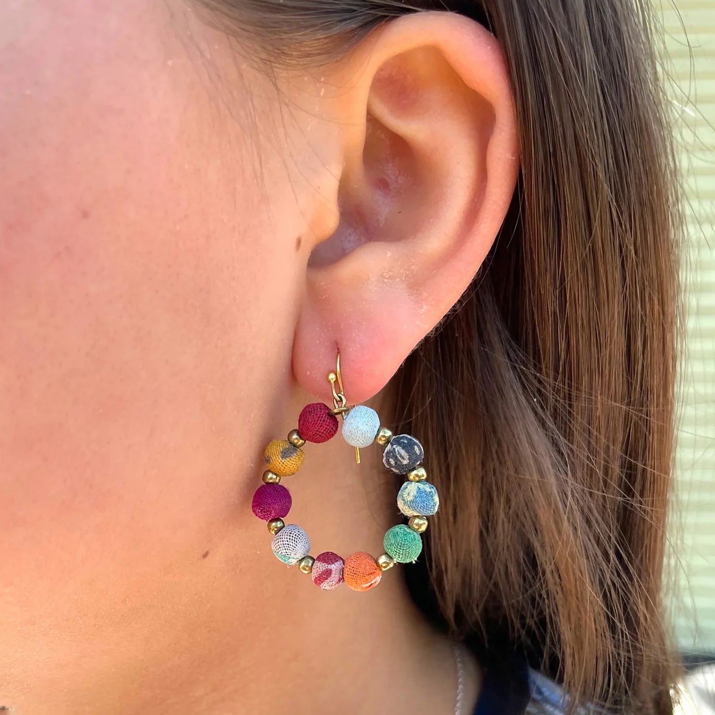 Encircled Kantha Earrings