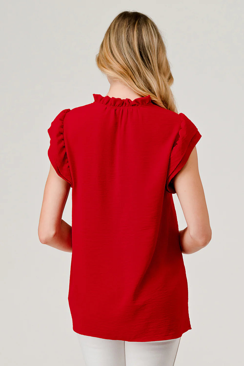 Game Day REDdy Ruffle Top