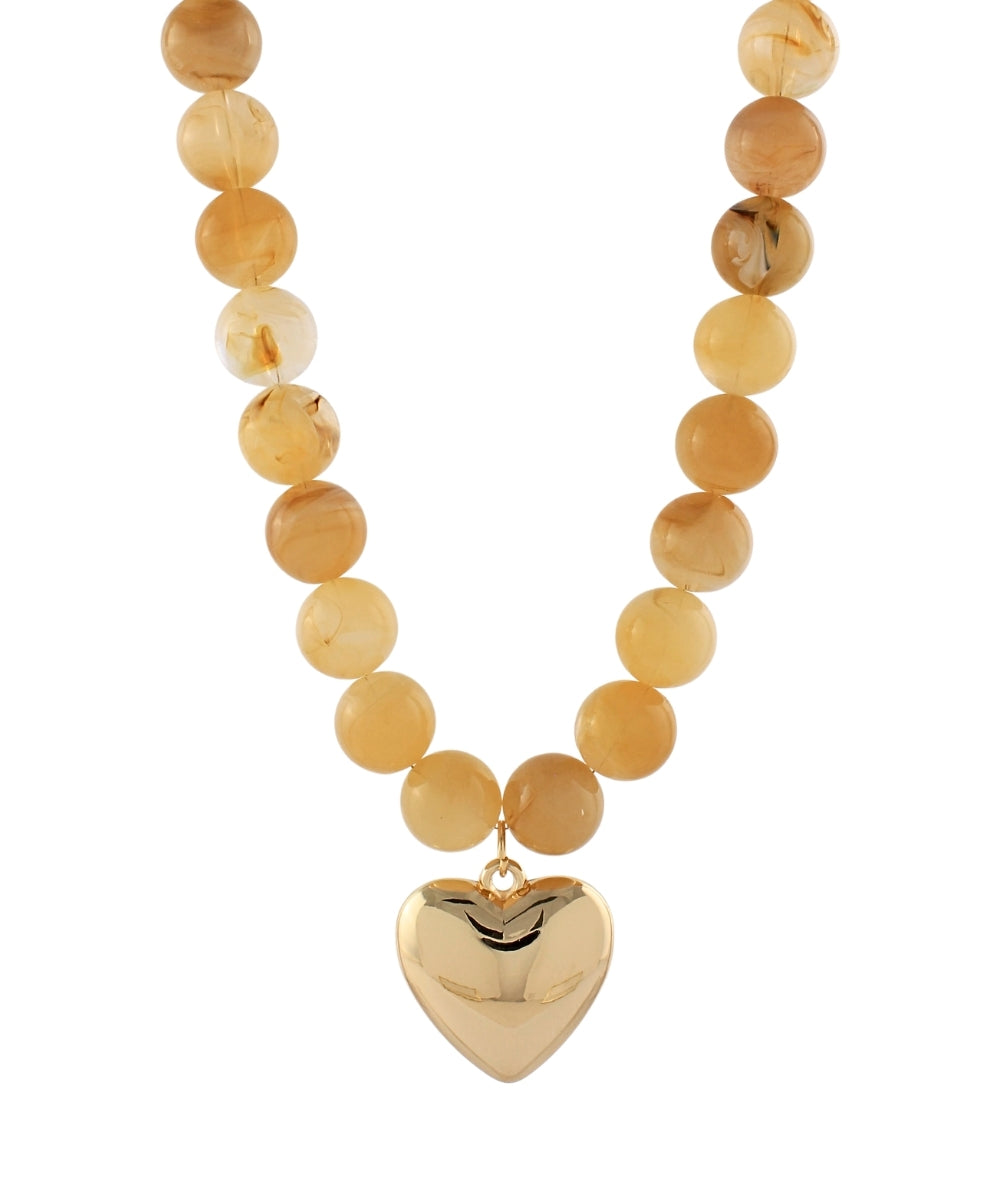 Honey, You’re Golden Heart Necklace