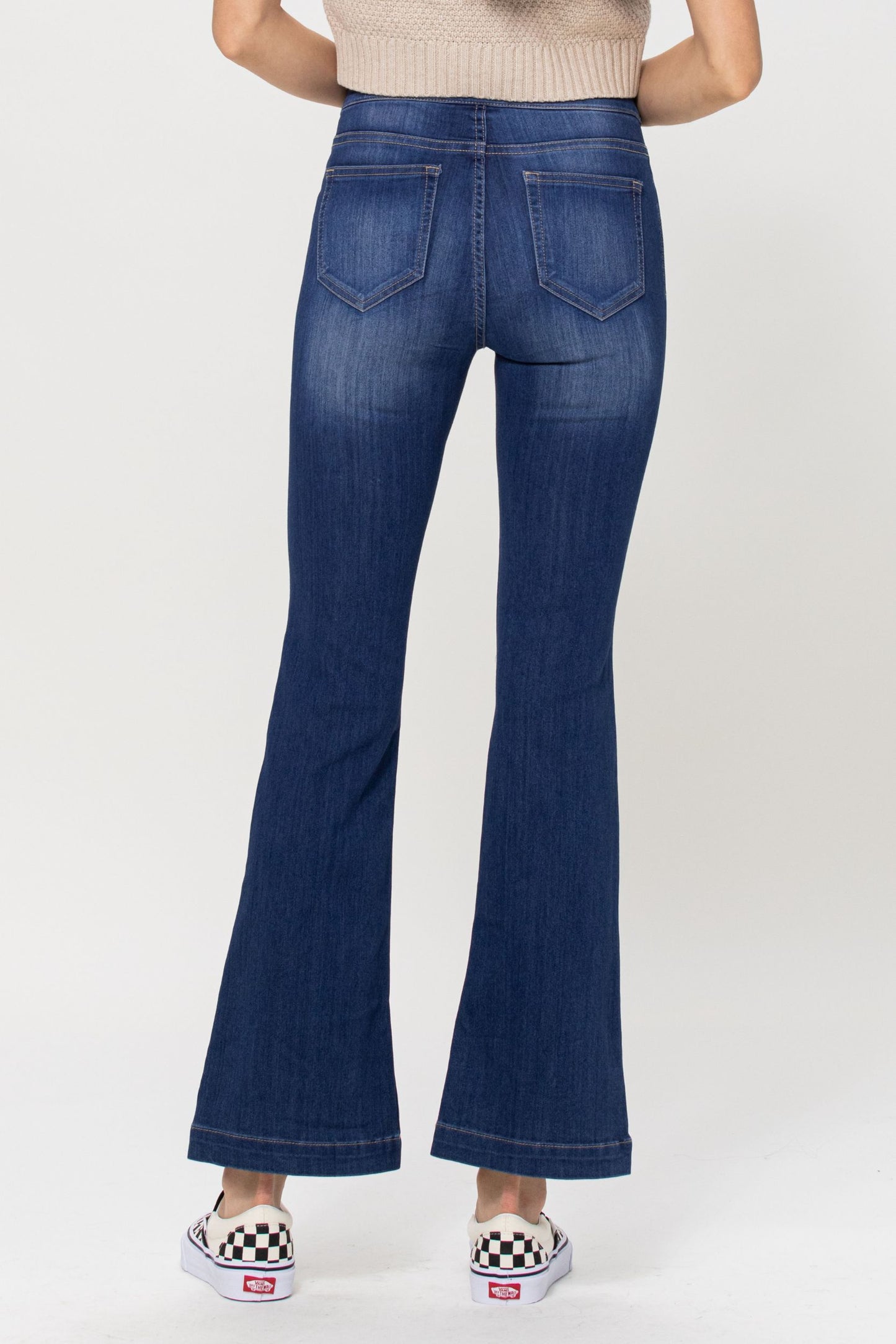 Petite Dark Wash Flared Jegging