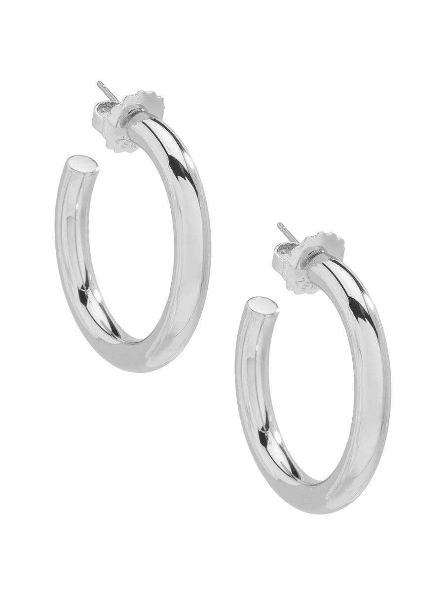Small Chunky Matte Gold Hoop Earrings
