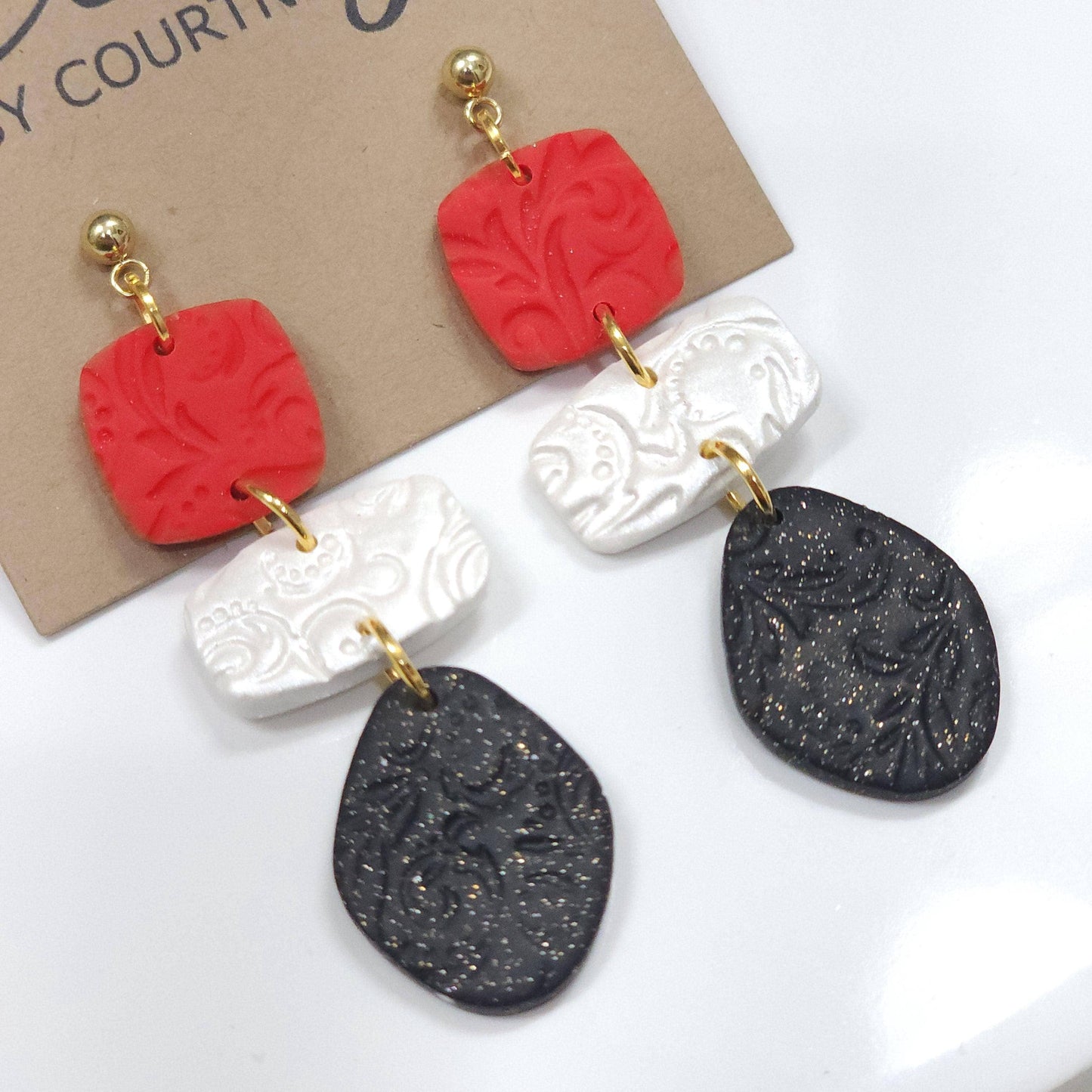 Polymer Clay Dangle Earring