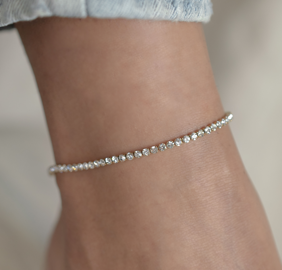 Ibiza Anklet (Water Resistant): Gold