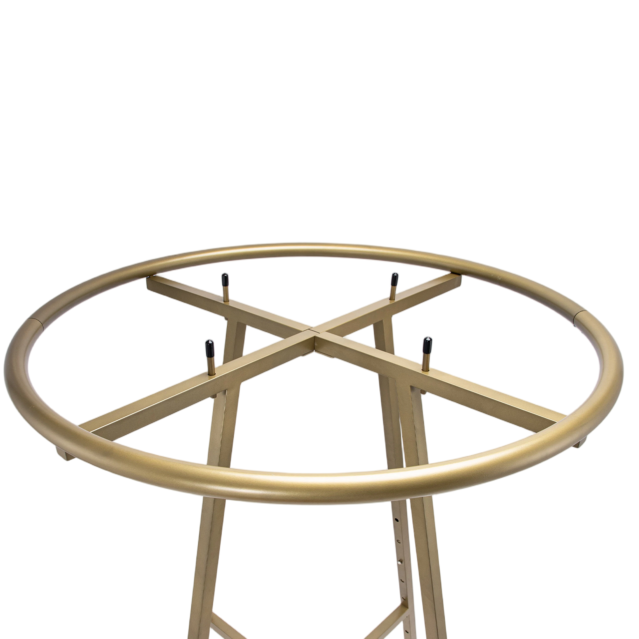 Gold Collapsible Round Clothing Rack
