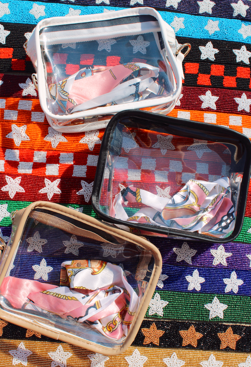 Clear Gameday & Concert Purse: Black