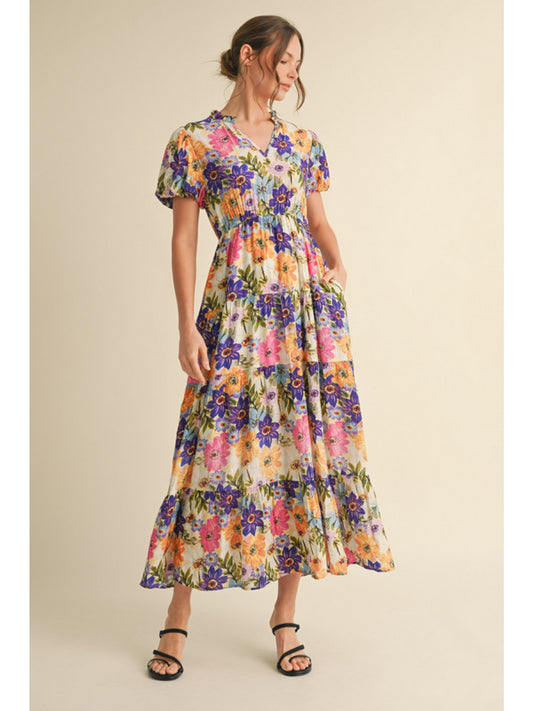 Sunset Meadow Maxi Dress