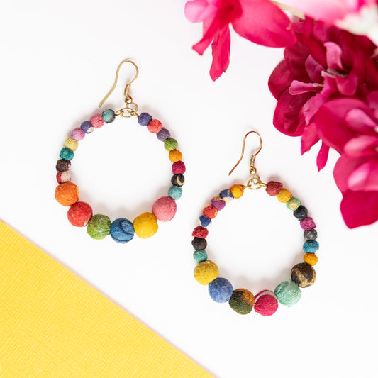Kantha Veranda Hoops