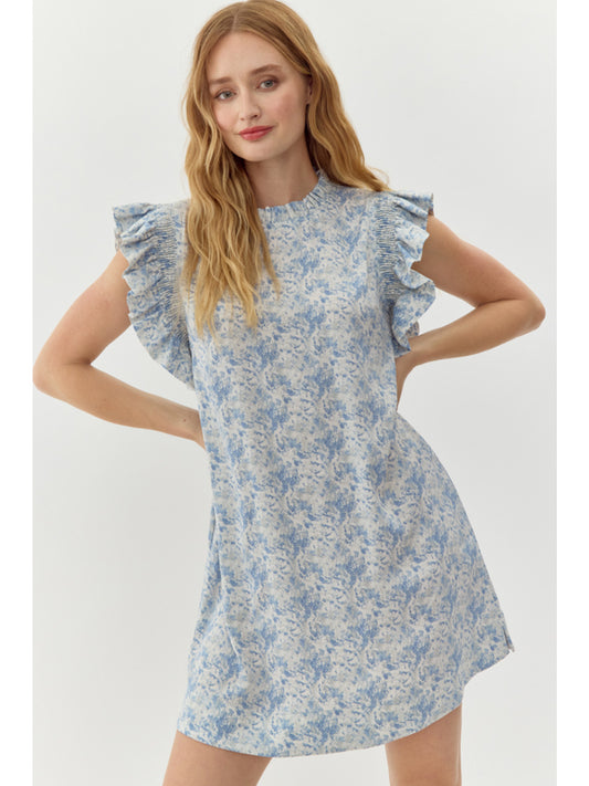 Blue Frills Dress