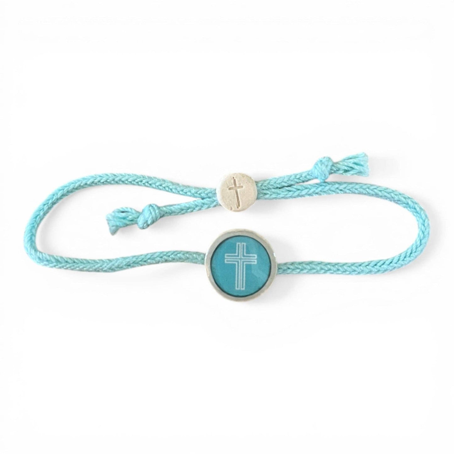Tap To Pray® Survivor Series Bracelet: 14K Gold-Plated + Vanilla Cross