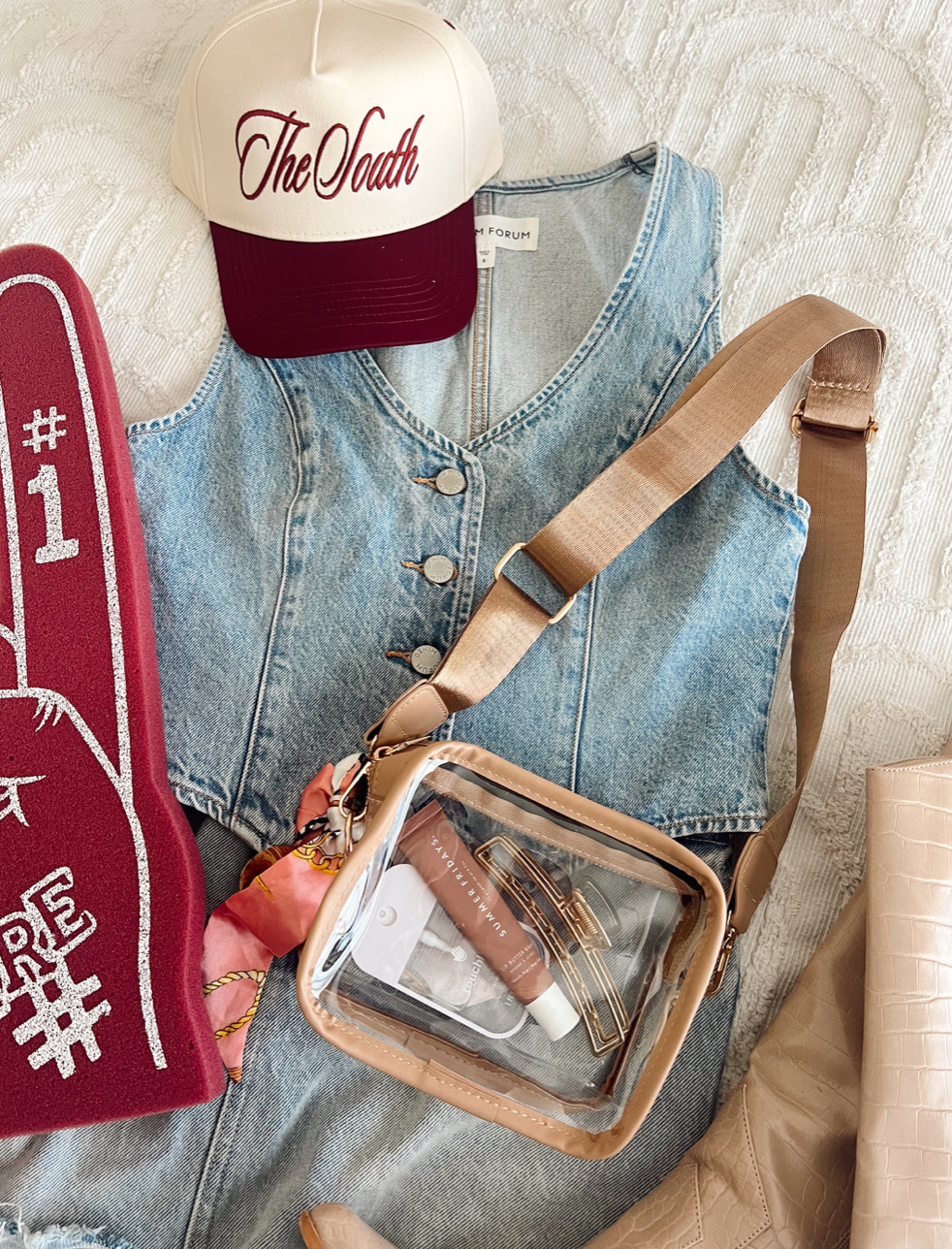 Clear Gameday & Concert Purse: Black