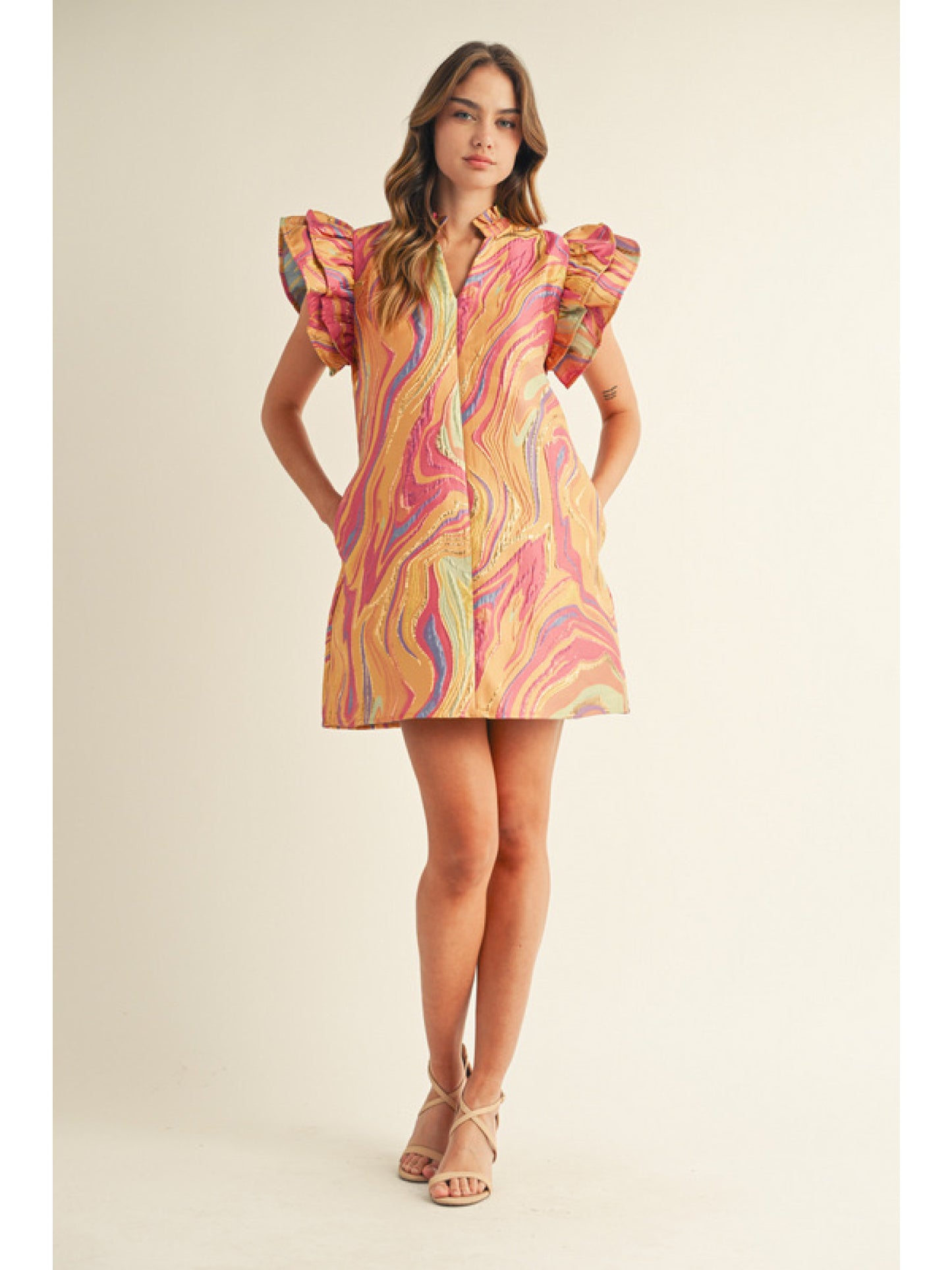 Golden Hour Swirl Dress