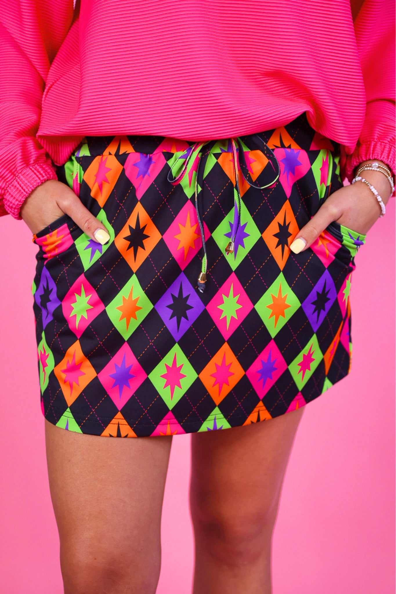 PREORDER- Witching Hour Argyle Skort