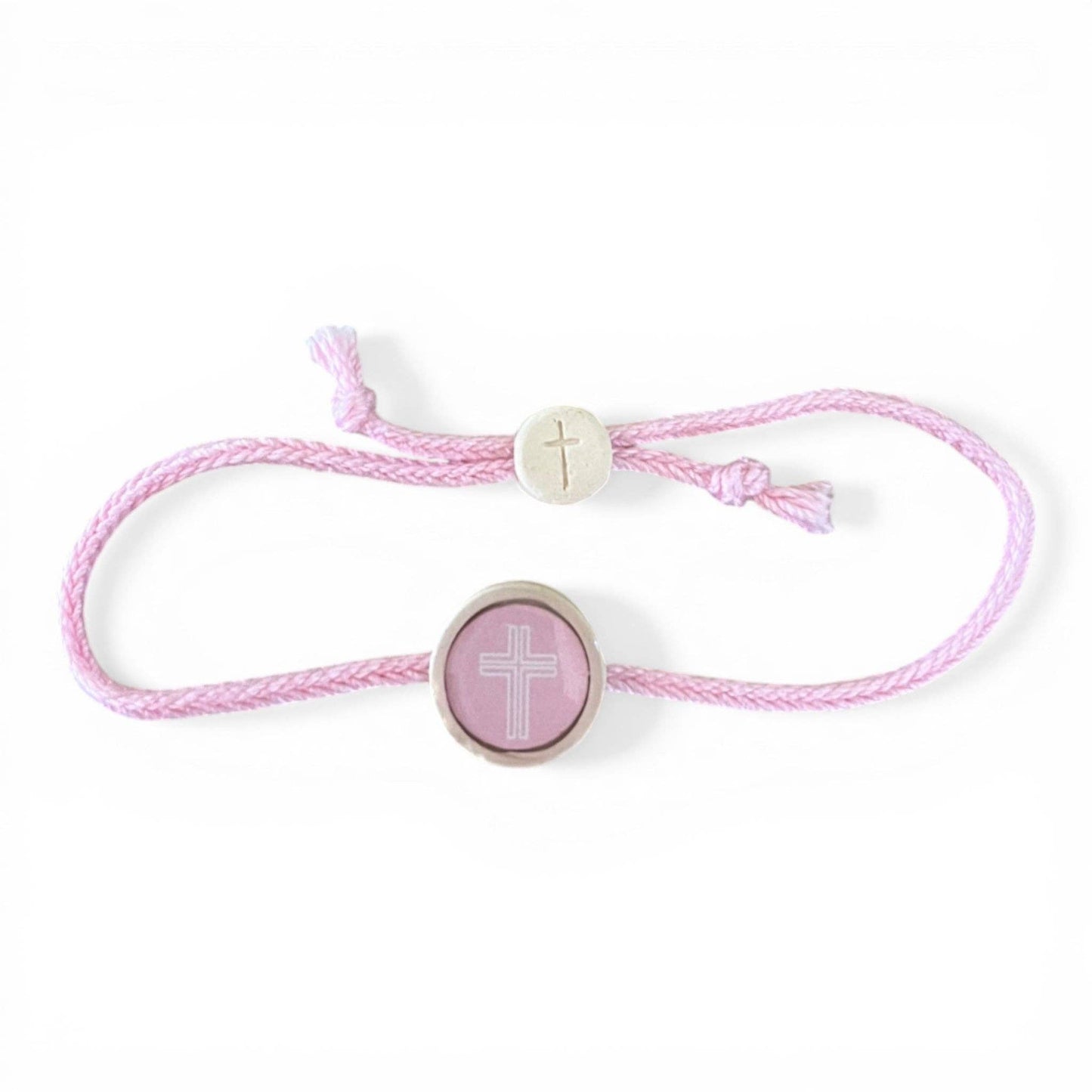 Tap To Pray® Survivor Series Bracelet: 14K Gold-Plated + Vanilla Cross