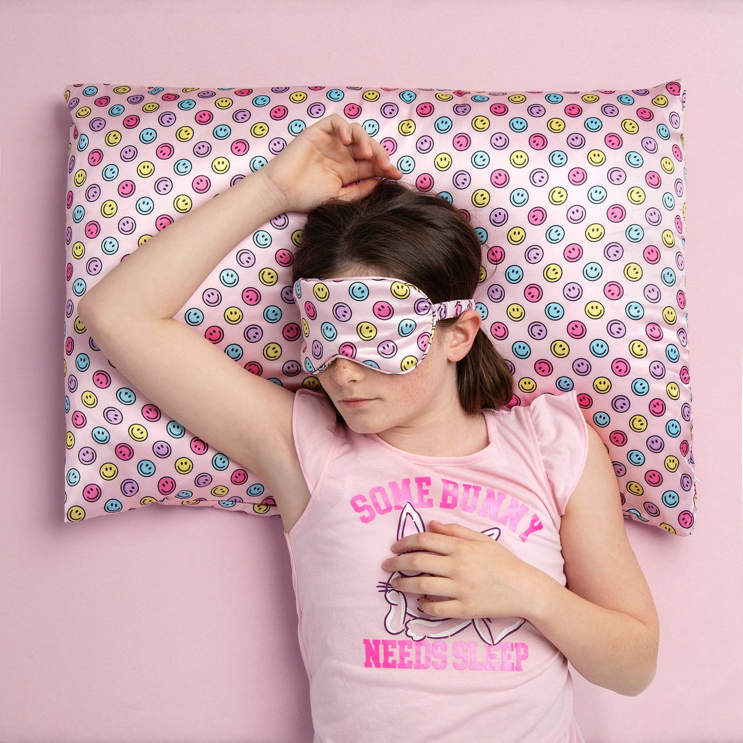 Smiley Satin Anti Frizz Pillow Case