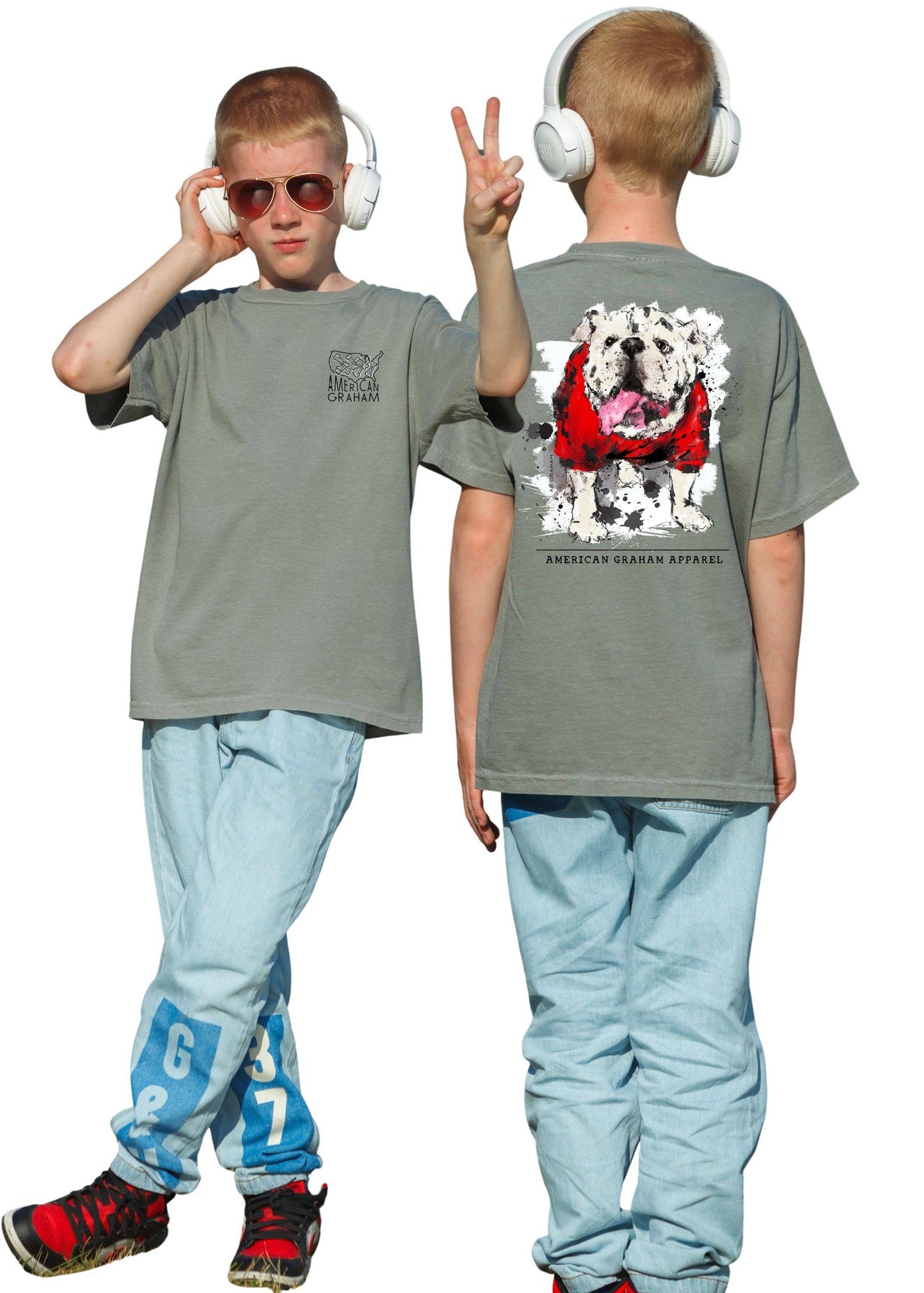 Here comes the BOOM Youth Bulldog Tee