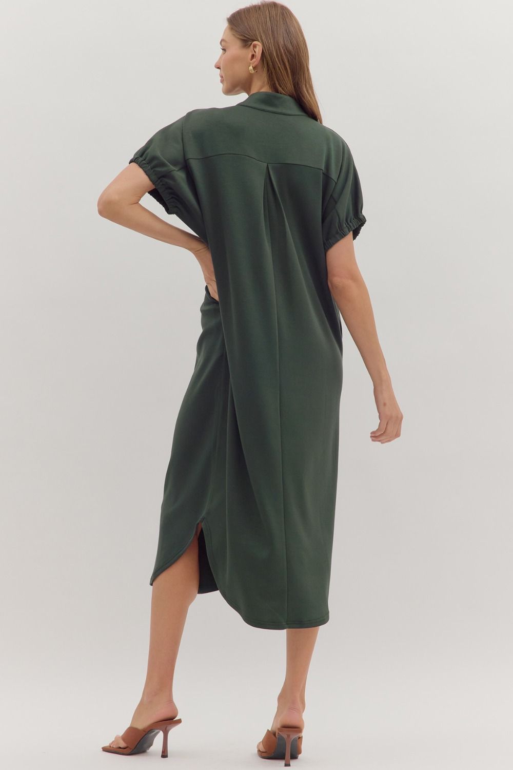 Forest Whisper Midi Dress 🌿