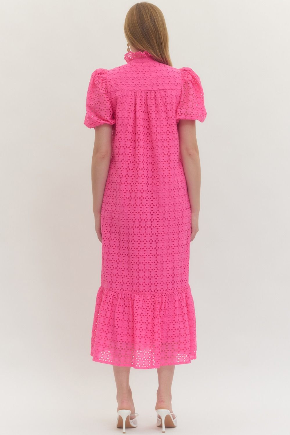 Pink Lemonade Eyelet Dress
