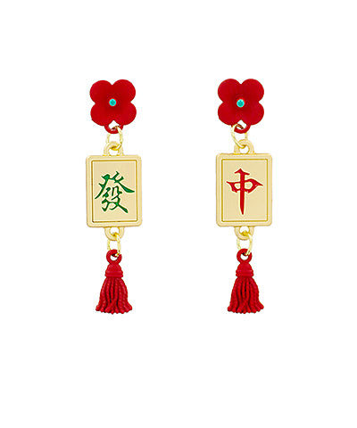 Fortune Bloom Mahjong Tassel Drops