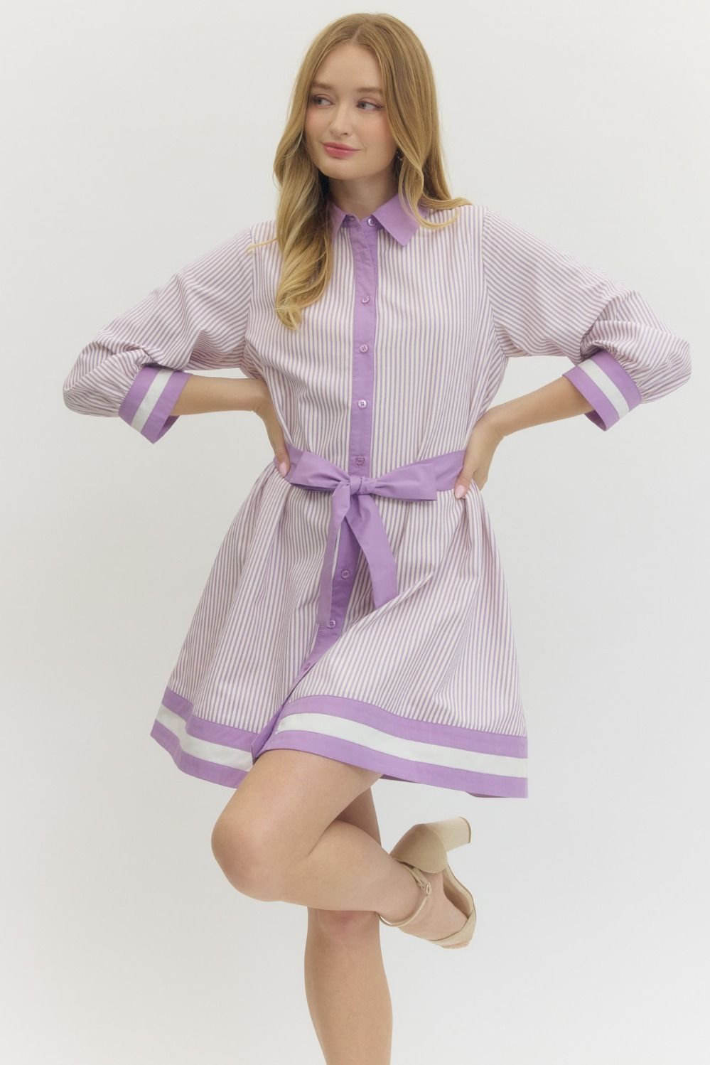 Sweet as Sugar Shirt Dress