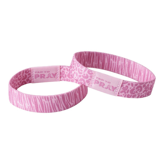 Tap To Pray® Wristband – Safari Rose: Medium
