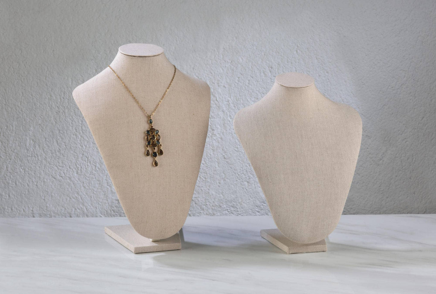 Linen Neck Forms - Cream: Cream / Large