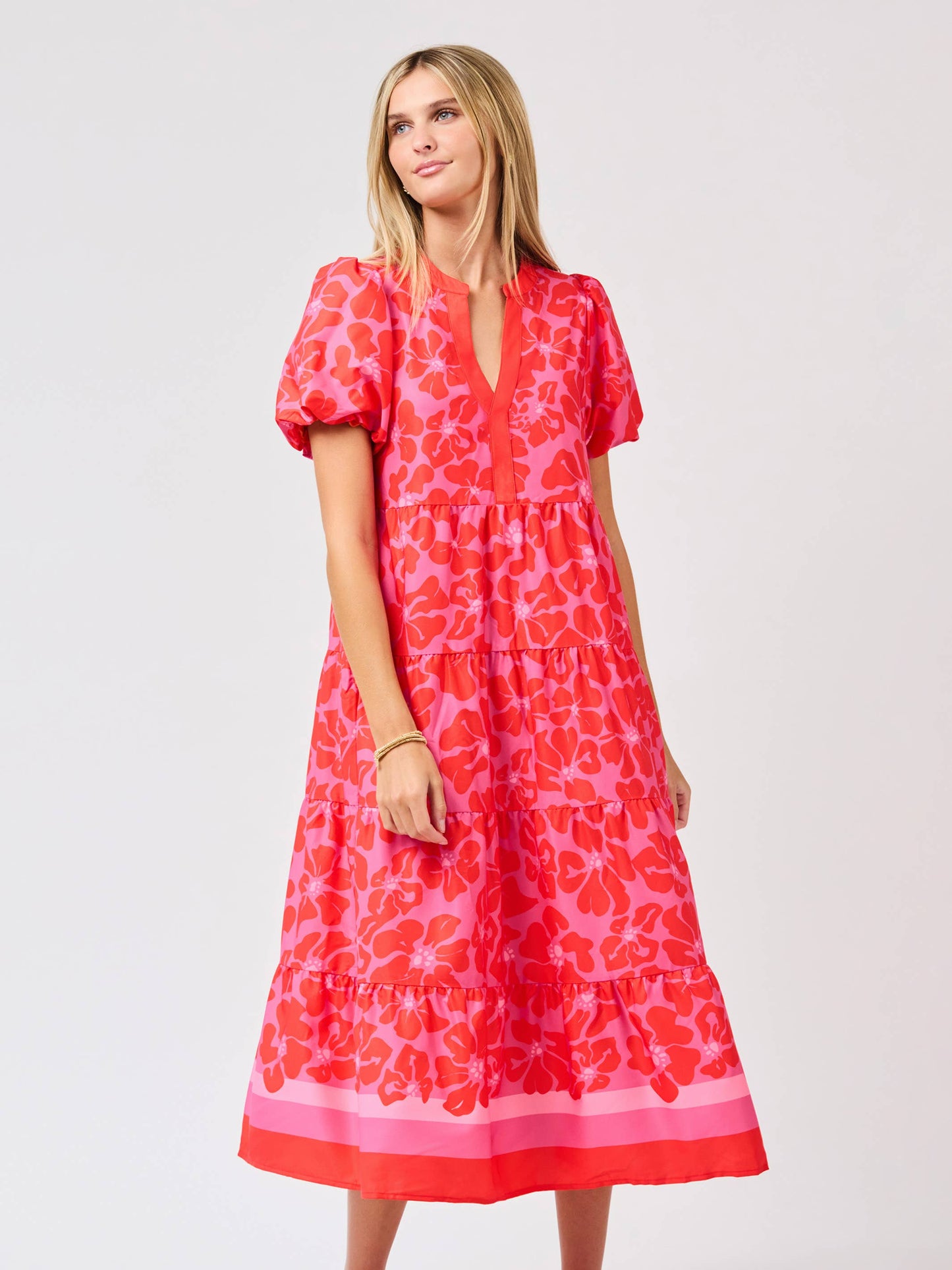 Kinsley Dress | Garden Samba Pink