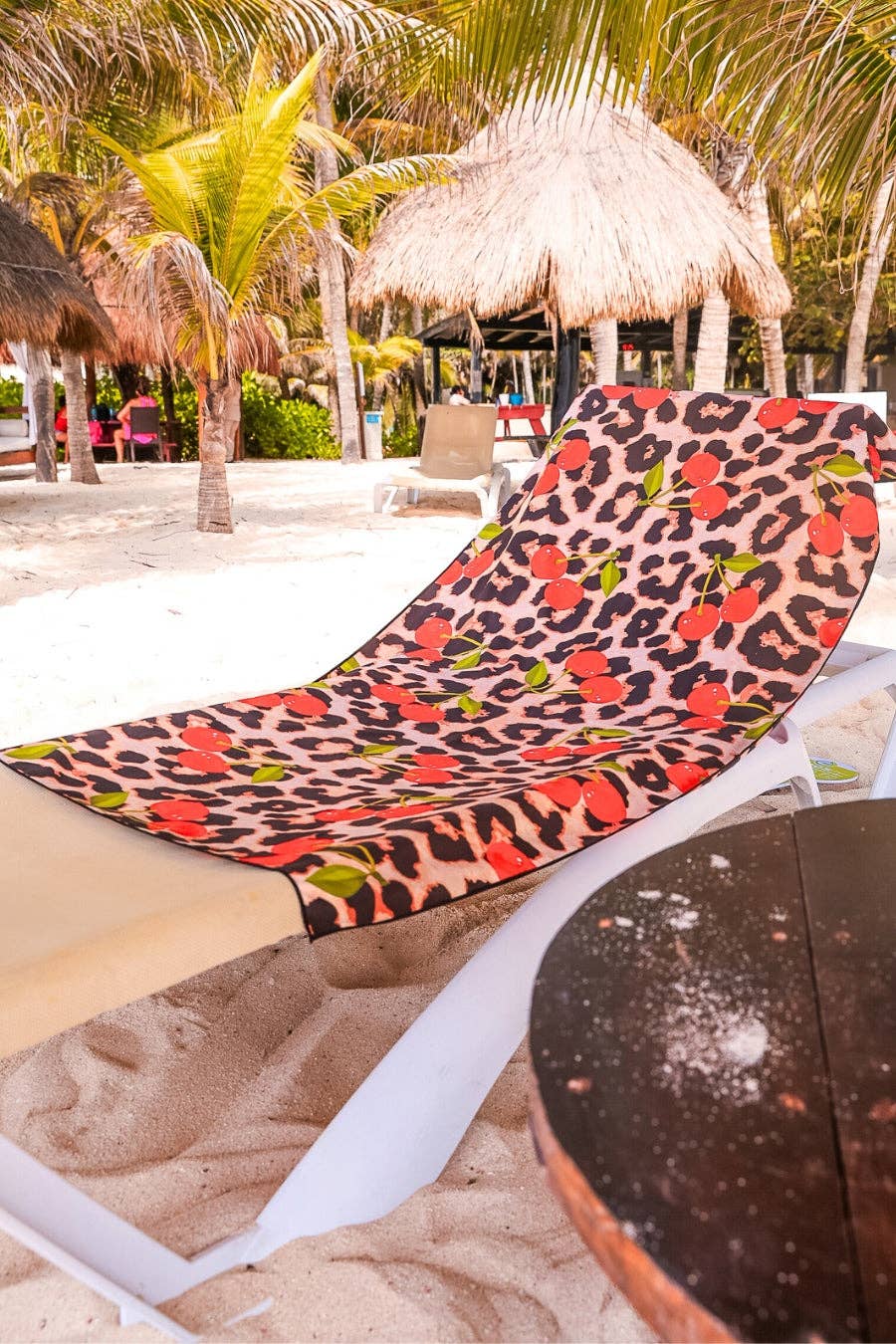 Cherries Gone Wild Towel: Leopard / One Size