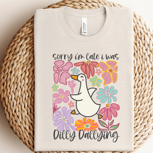 Late Goose Dilly Dallying Graphic Tee